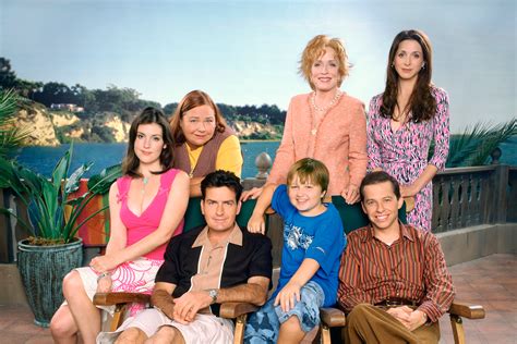 Two.and.a half.men.season 13 cast - Cast and characters. The original cast of Two and a Half Men, from left to right: Melanie Lynskey as Rose, Conchata Ferrell as Berta, Charlie Sheen as Charlie Harper, Holland Taylor as Evelyn Harper, Angus T. Jones as …